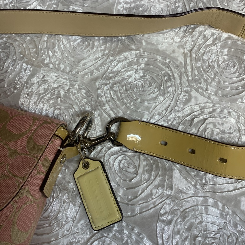Coach Pink and Gold Crossbody Bag - Picture 7 of 16